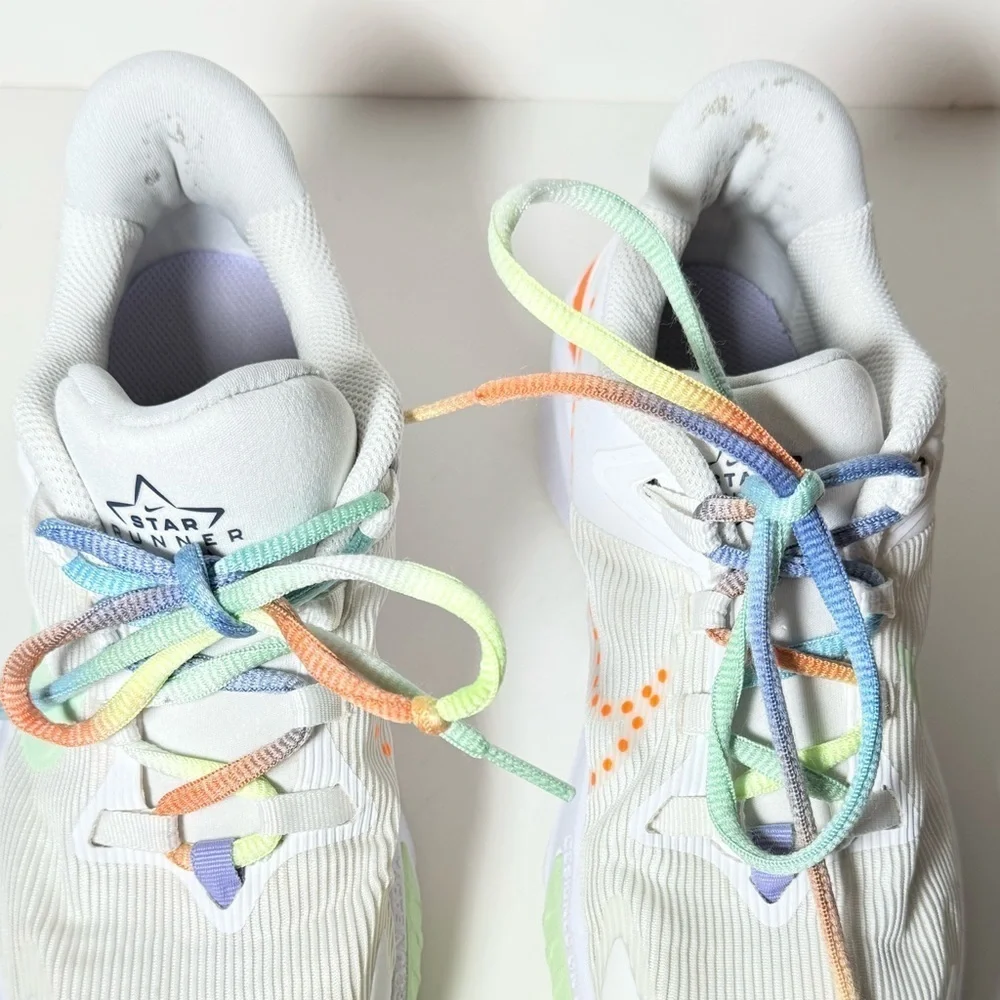 Nike Kids White and Pastel Sneakers